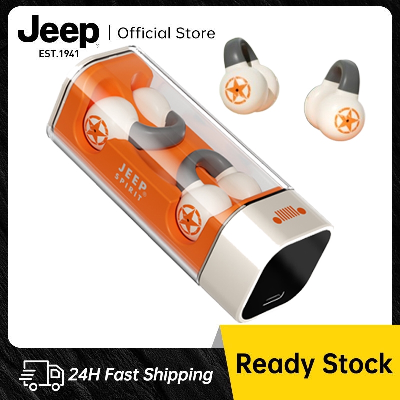 Jeep JPS-EC002 หูฟังบลูทูธ แยกเสียงซ้ายขวา หูฟังไร้สาย จอแสดงผลไฟ LED แบตเตอรี่ จับคู่เร็วหูฟังบลูทู
