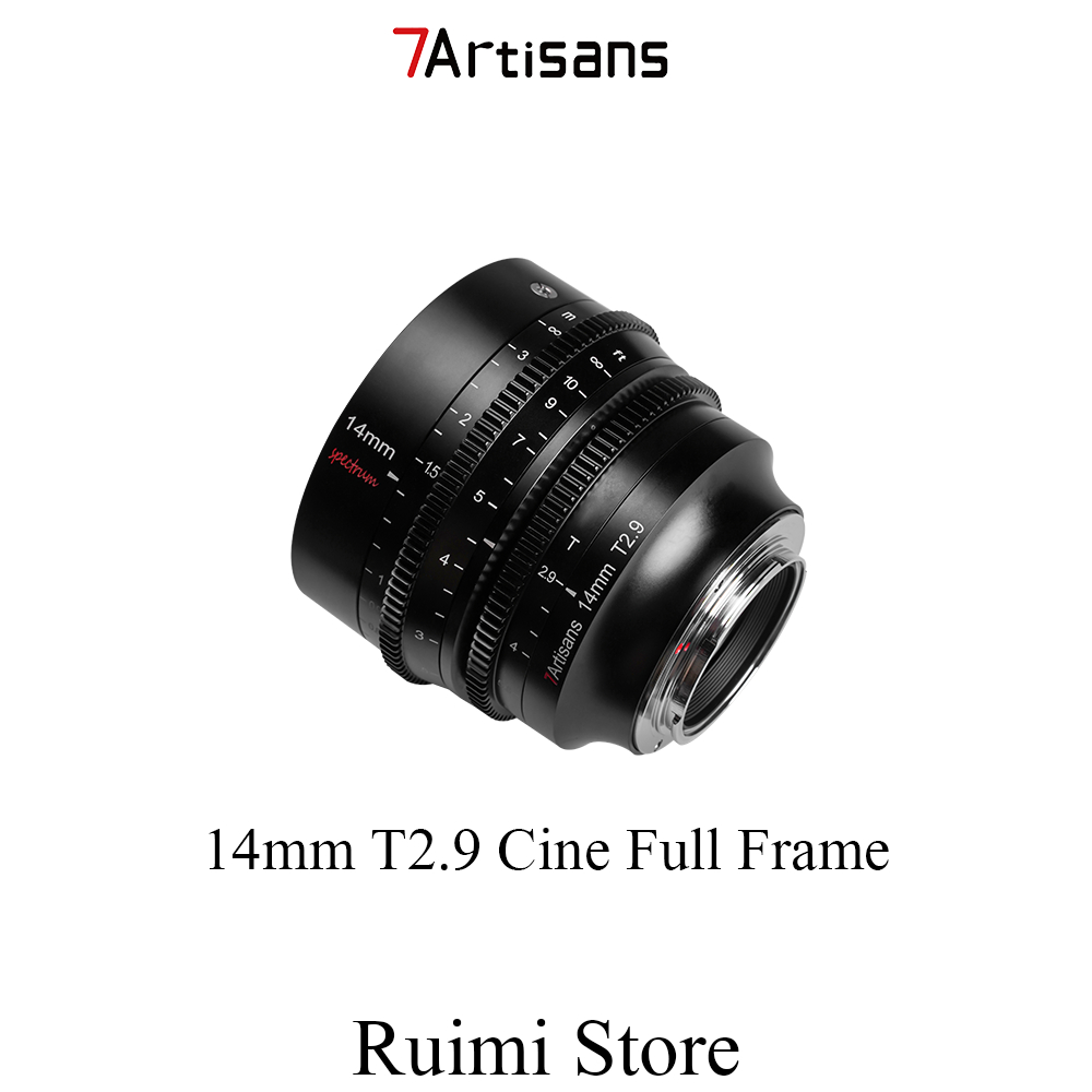 7Artisans 14 มม. T2.9 Full frame Wide-Angle Cine Lens สําหรับ E /  Z /  R / L Mount กล้องมิเรอร์เลส 