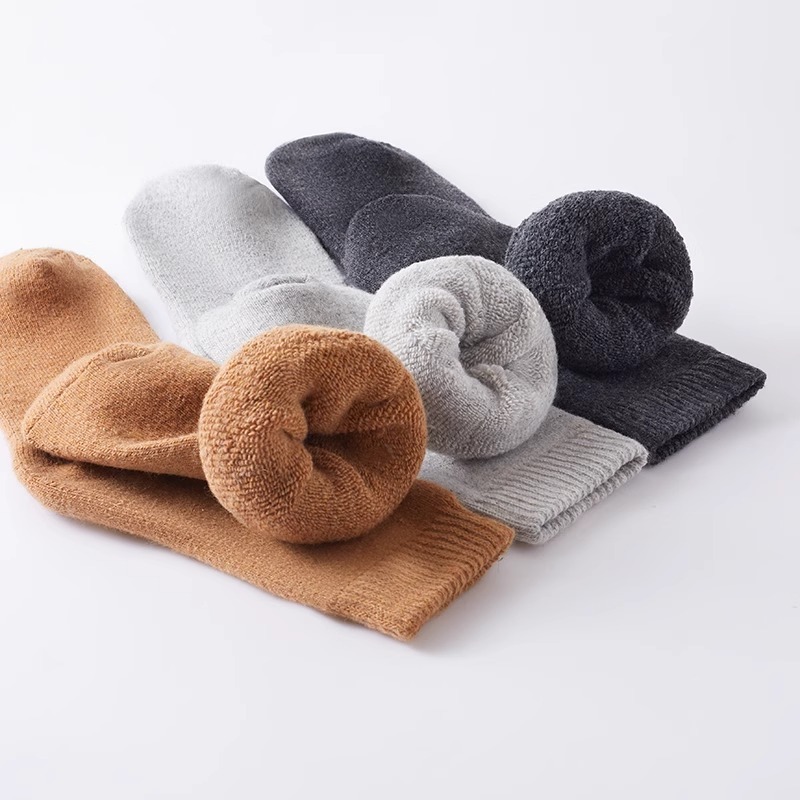 🔥ถุงเท้าวูลผสมขนแกะ กันหนาว ลุยหิมะ -30 ใส่ได้ ผู้ชายและผู้หญิง - รูปที่ 4