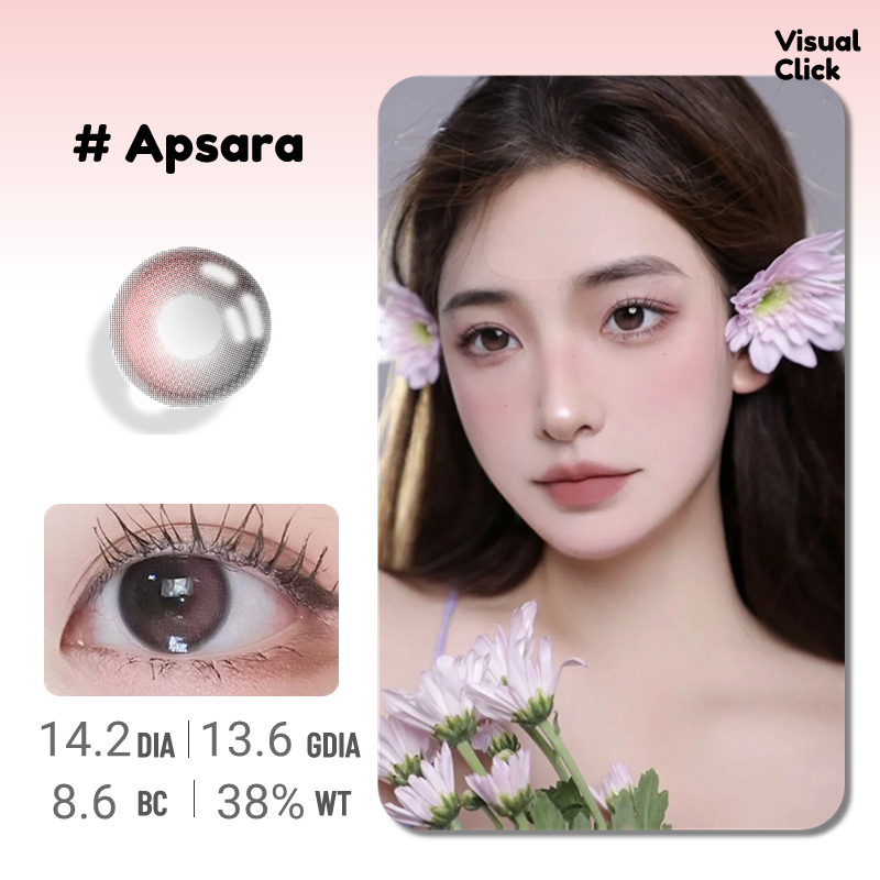 คอนแทคเลนส์สีธรรมชาติ 14.20 มม. สําหรับ Apsara Yohji Broken Degree Available 1 ปี