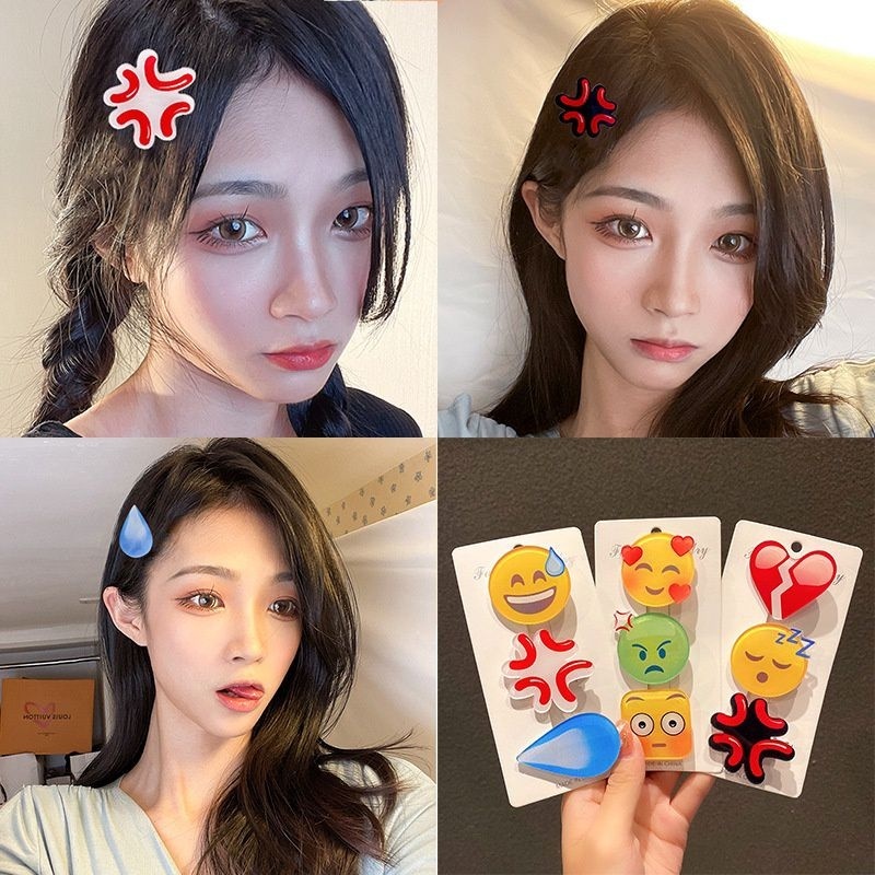 🔥XINYIA2🔥กิ๊บติดผมปิ่นปักผมแฟชั่นรูปหยดน้ํา Emoji