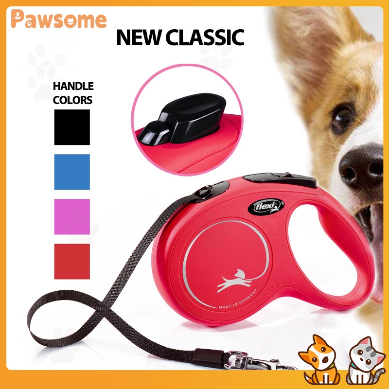 Flexi ใหม่ สายจูงสุนัข แบบยืดหดได้ ออกแบบตามสรีรศาสตร์ ทนทาน ไม่พันกัน สําหรับสุนัข 50 กก.