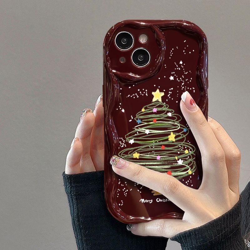 เคสโทรศัพท์มือถือ ลายคริสต์มาสปีใหม่ สําหรับ Iphone 15ProMax 13ProMax 14 14ProMax 11 11Pro 11ProMax 12 12Pro 12ProMax