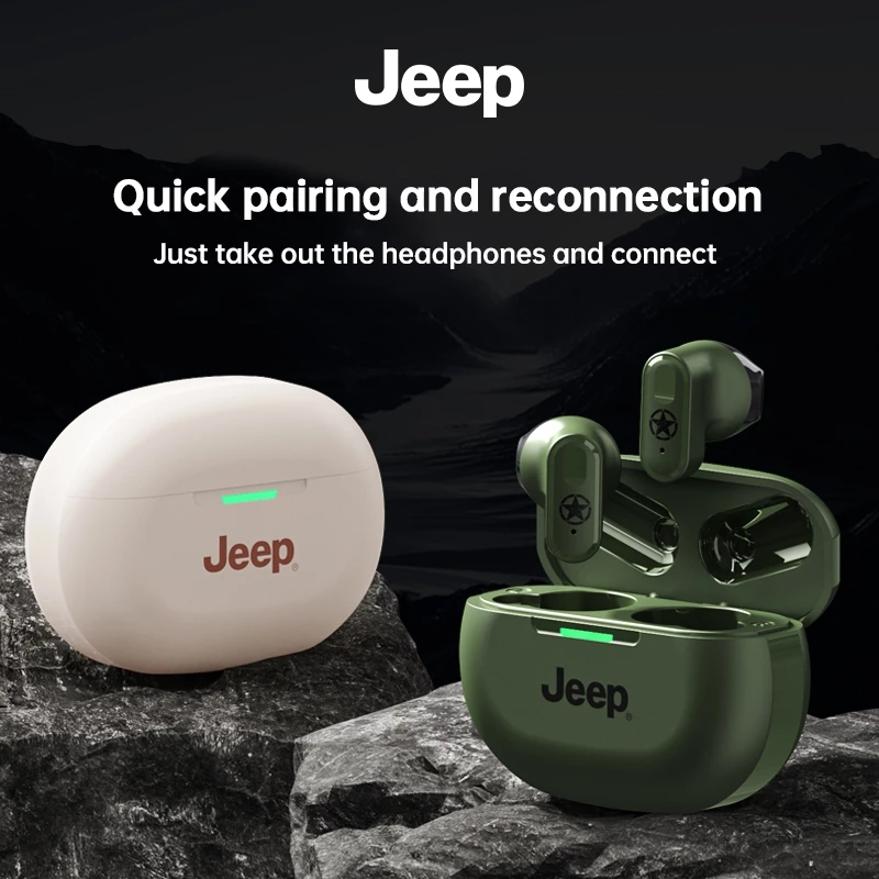 [พร้อมส่งในไทย] Jeep JP-EW011 หูฟังบลูทูธไร้สาย HD Call ลดเสียงรบกวน จับคู่เร็วหูฟังบลูทูธ พร้อมไมโครโฟน หูฟังสเตอริโอ thumbnail 4