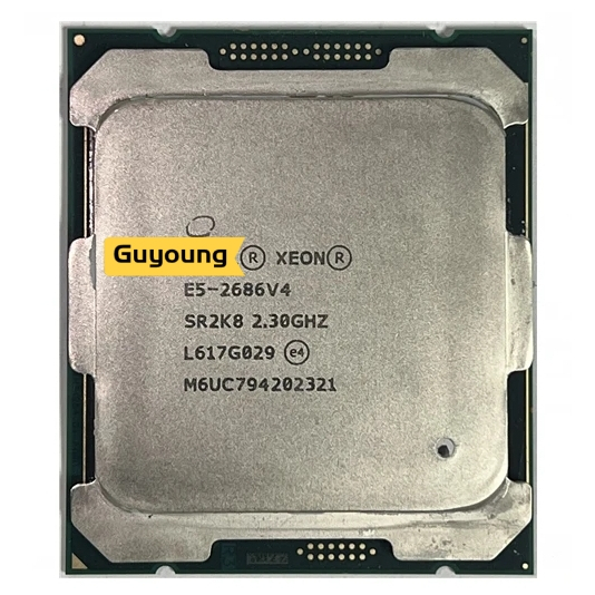 โปรเซสเซอร์ YZX Xeon E5 2686 V4 E5-2686V4 E5 2686V4 E5-2686 V4 cpu SR2K8 2.3GHz 18-คอร์ 45M LGA 2011