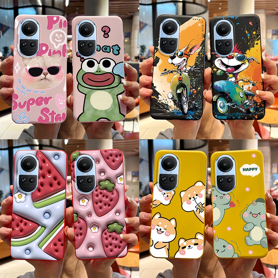 เคสซิลิโคนนิ่ม ลายการ์ตูน สําหรับ OPPO Reno10 10Pro 5G 2023 OPPO Reno 10 Pro CPH2531 CPH2525