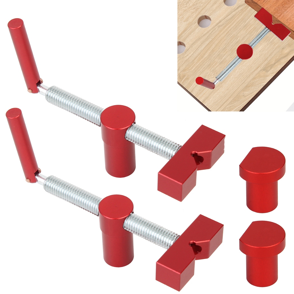 Woodworking Bench Dog Brake Inserts Workbench Fast Fixed Clip Clamp Fixture Vise for 20mm Desktop Hole Carpenter Tools