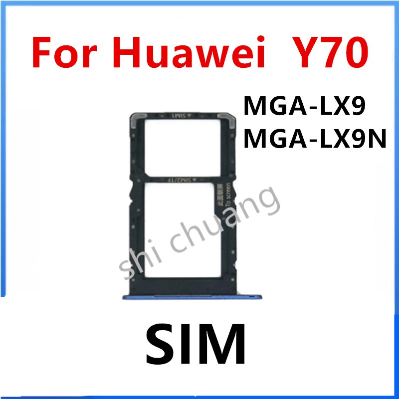 ถาดซิมการ ์ ดสําหรับ Huawei Nova Y70 SIM Slot ผู ้ ถืออะแดปเตอร ์ ซ ็ อกเก ็ ตอะไหล ่ MGA-LX9 MGA-LX