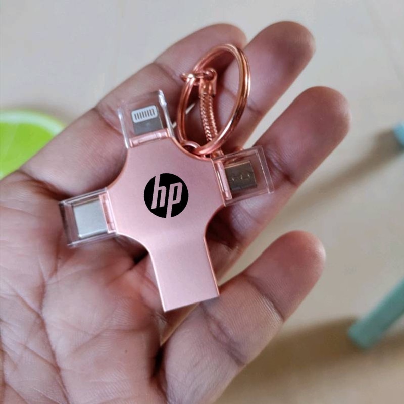 แฟลชไดรฟ์ 2TB 4-in-1 USB 3.0 OTG ความเร็วสูง Type-C สําหรับ i O S Tablet Android Smartphone PC