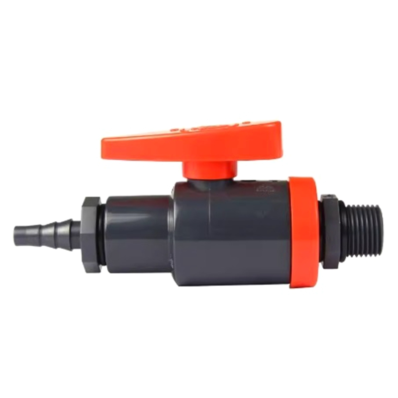 1 PC 1/4 "1/2" PVC Sampling วาล์วภายนอกด้ายวาล์วไอดีน้ํา Aquarium ถังปลาน้ํา Treatment อุปกรณ์เสริม