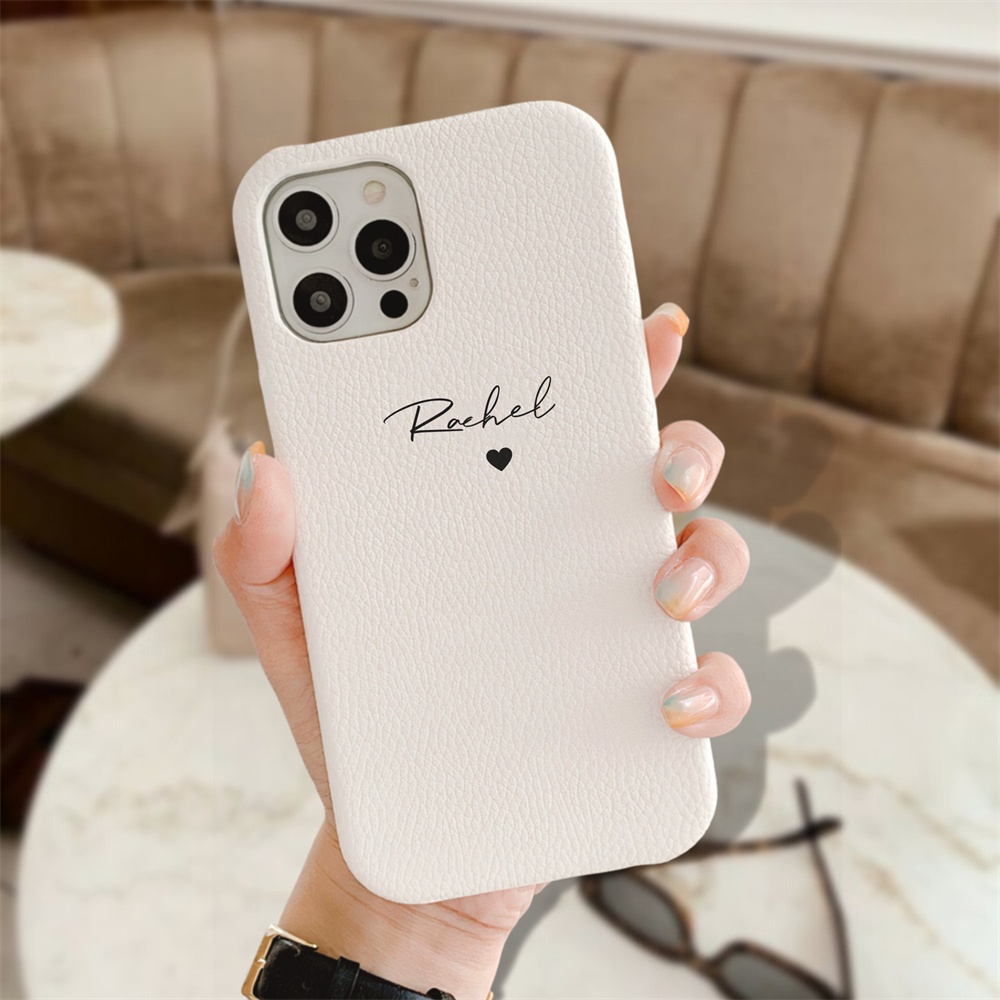เคสโทรศัพท์มือถือหนัง PU แข็ง ปิดด้านหลัง ลายหัวใจ กรวด หรูหรา สําหรับ iphone 15 14 13 12 11 Pro Max X XS XR 7 8 Plus