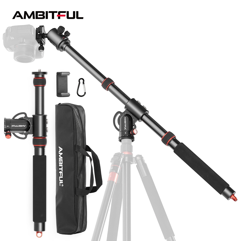 Ambitful GM104 บูมแขน ทนทาน 360° ฐานหัวบอล องศา สําหรับขาตั้งกล้องถ่ายภาพ