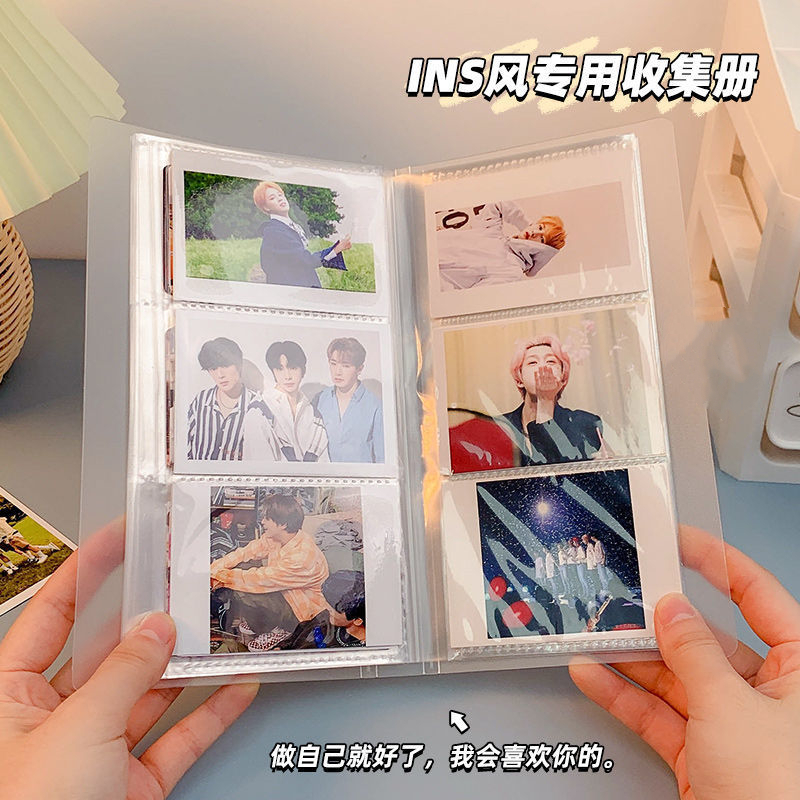 Kawaii อัลบั้มรูปภาพ แบบใส ขนาด 3 นิ้ว สําหรับ Idol Photocard Lomo Card Holder