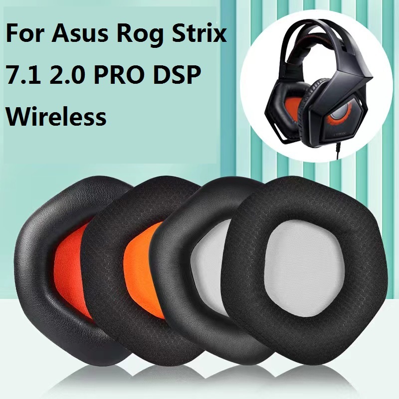 แผ่นครอบหูฟังไร้สาย แบบเปลี่ยน สําหรับ Asus Rog Strix 7.1 2.0 PRO DSP