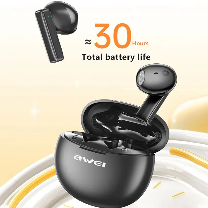 Awei T87 TWS หูฟังบลูทูธ เบส หนัก ของแทั Bluetooth ตัดเสียงรบกวน เสียงชัดเจน มินิหูฟัง มีไมค์