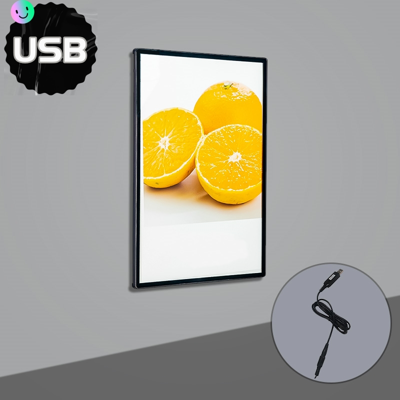 ขายส่ง a1 / a2 / a3 / a4 กล่องไฟโฆษณาเมนูบอร์ดเหมือนกรอบรูป led ขนาดใหญ่