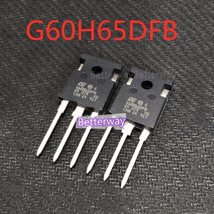 TO-247 2 ชิ้น G60H65DFB 650V 60A IGBT หลอด Triode ทรานซิสเตอร์ STGW60H65DFB pxb9