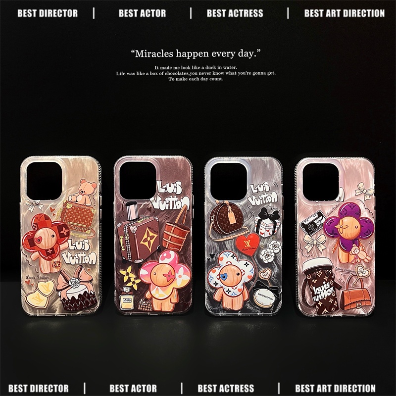 แฟชั่นปั๊มร้อน IMD การ์ตูนเคสโทรศัพท์สําหรับ iPhone16 Pro Max 15 Pro Max 14 Pro Max 13 13PRO 13PROMAX 12PRO 12PROMAX