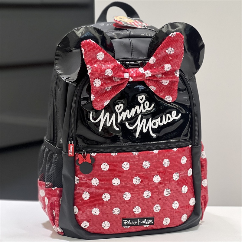 Smiggle Minnie Mouse Classic Backpack Character Hoodie Backpack Mickey Mouse Double Decker Lunchbox Minnie Mouse Character Lanyard Wallet
