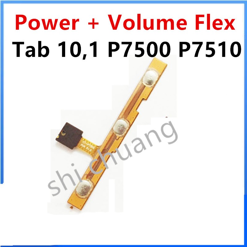 สําหรับ Samsung Galaxy Tab 10,1 P7500 P7510 GT-P7500 GT-P7510 Flex Cable Volume Power เปิด/ปิดปุ่มสวิทช์ Flex Ribbon Cable