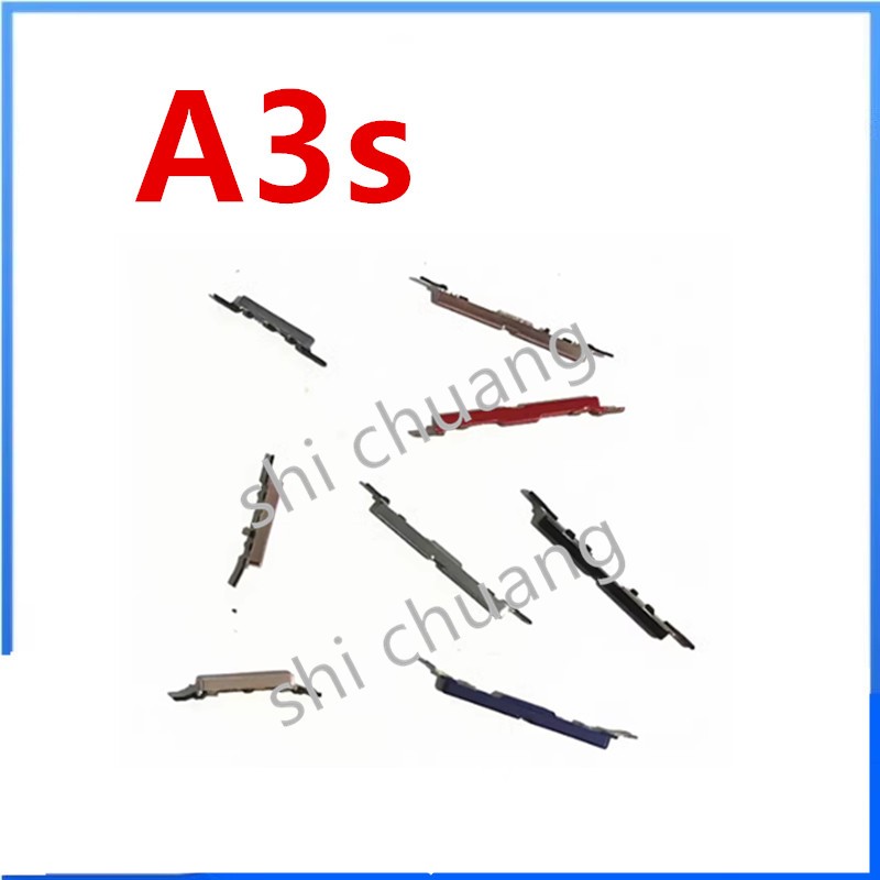 ปุ่มปรับระดับเสียงไฟสําหรับฝาครอบกุญแจด้านข้าง Oppo A3s สวิตช์ด้านนอกส่วนโทรศัพท์มือถือ