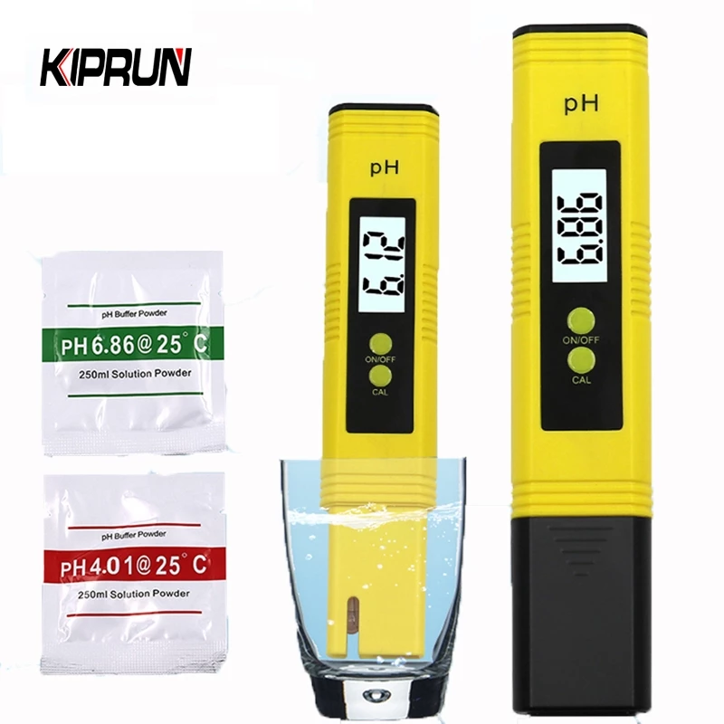 Kiprun ปากกาทดสอบค่า PH ดิจิทัล หน้าจอ LCD ความแม่นยํา 0.1 TDS EC สําหรับทดสอบอุณหภูมิน้ํา สระว่ายน้ํา ตู้ปลา
