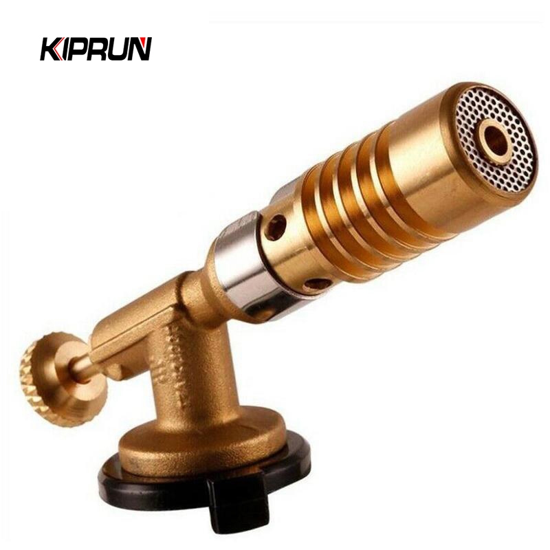 Kiprun ปืนจุดไฟ แก๊สเชื่อมเปลวไฟ อัตโนมัติ อเนกประสงค์ สีบรอนซ์ สําหรับปิกนิก ทําอาหาร บาร์บีคิว