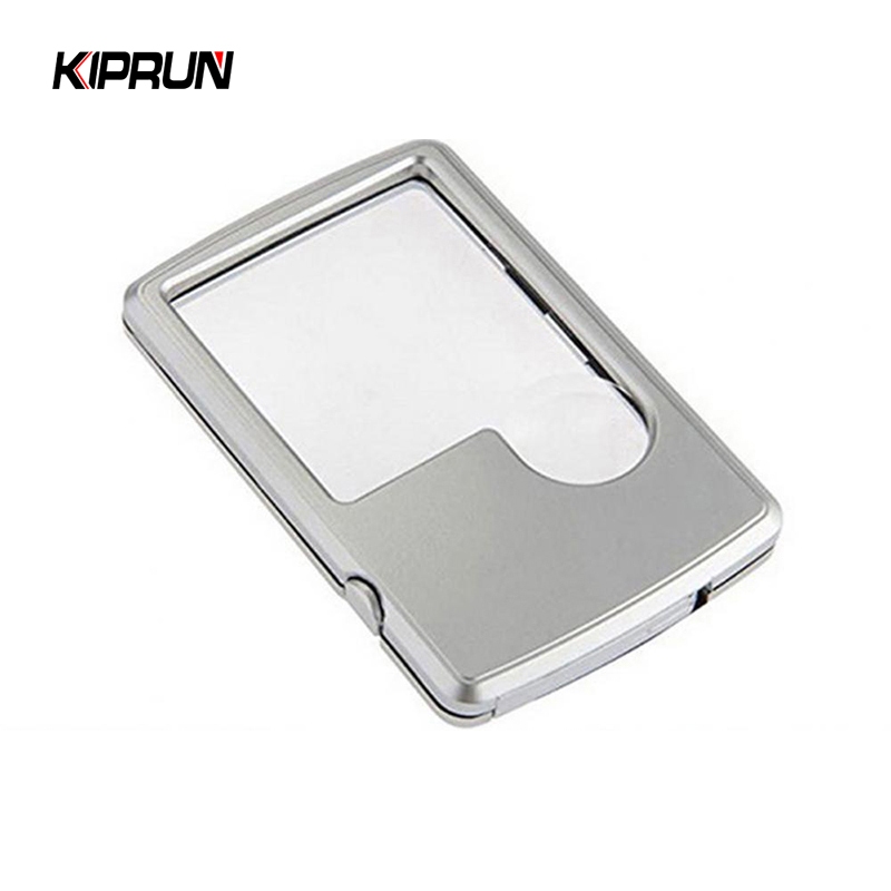 KIPRUN เครื่องมือขยายมือถือ, แว่นขยายพร้อมไฟ LED, เครื่องมือขยายการอ่านขยาย 3X และ 6X