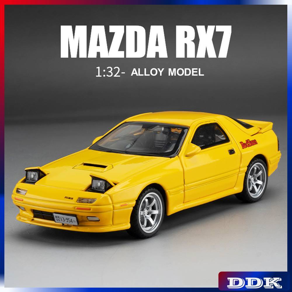 {จําลองการรับสมัคร} รุ่น 1: 32 Mazda RX-7 ของเล่นเด็กโลหะหล่อตาย