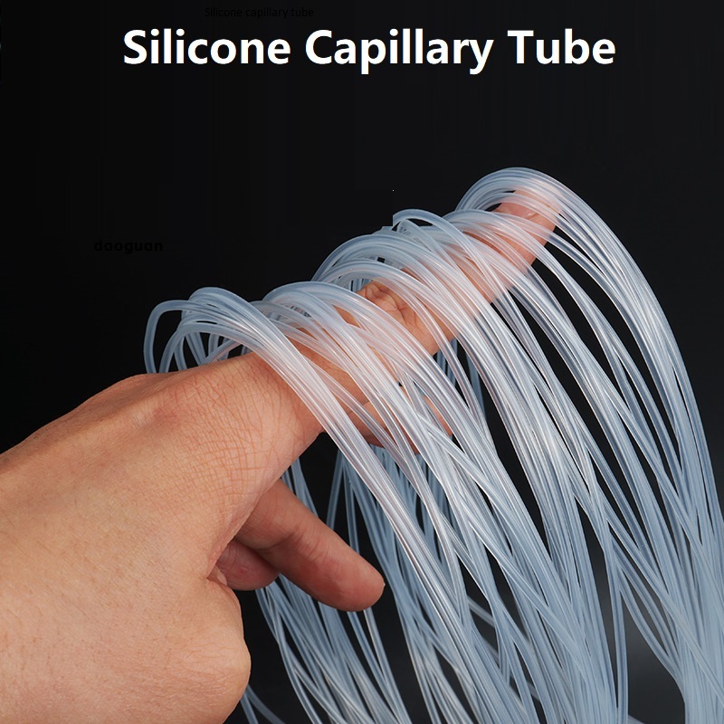 Silicone Tube Capillary Odorless Tube 0.5 1 2  3mm  Silicone Hose Flexible Tube Drink Hose Pipe Temperature Resistan ท่อซิลิโคน ยืดหยุ่น ทนความร้อน สําหรับท่อเครื่องดื่ม