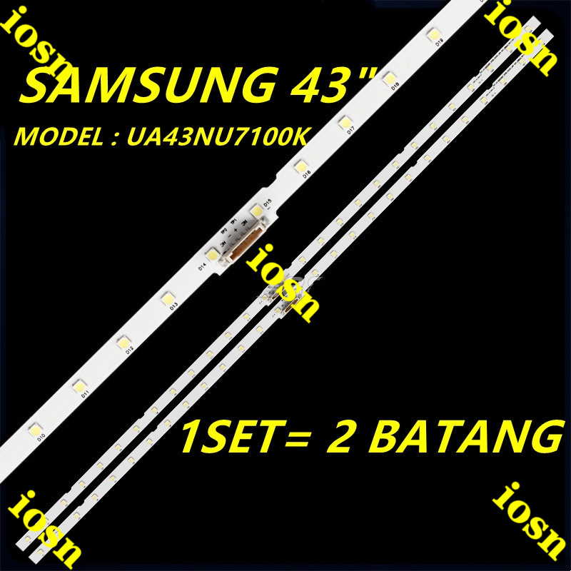 SAMSUNG UA43NU7100K ใหม่ 2 ชิ้น/เซ็ต 43 "LED Backlight/โคมไฟทีวี UA43NU7100 43NU7100 UE43NU7100 UN43