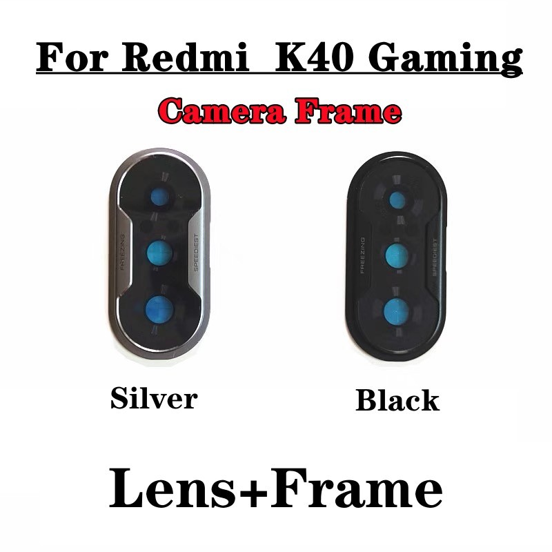สําหรับ Xiaomi Redmi K40 เกม ด้านหลัง กรอบกล้อง กระจก ด้านหลัง เลนส์ อะไหล่สมาร์ทโฟน