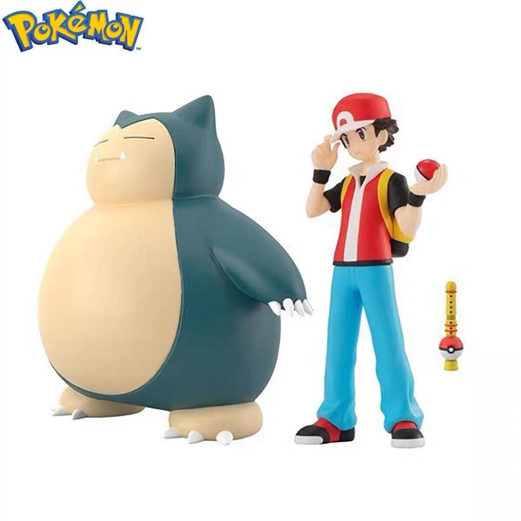 ฟิกเกอร์การ์ตูนโปเกม่อน BANDAI scale world red&kabigon&pokemon Snorlax Ф| |||Ф