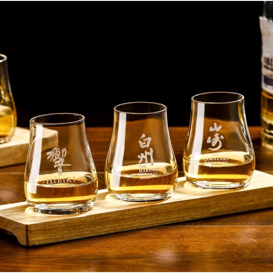 Yamazaki แก้ววิสกี้ รสดอกทิวลิป พร้อมถาด HAKUSHU HAKUSHU