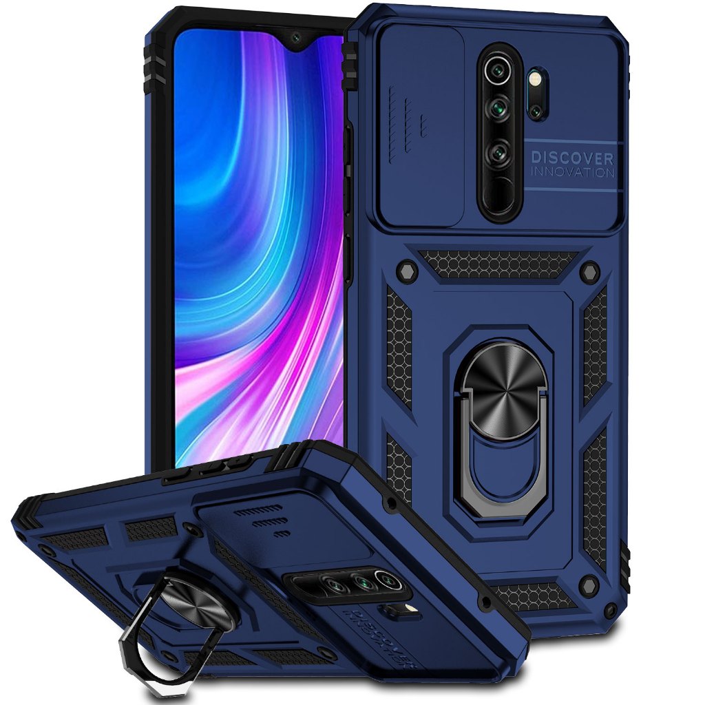 For Xiaomi Redmi Note 8 Pro , เคสโทรศัพท์มือถือ กันกระแทก พร้อมแหวนขาตั้งแม่เหล็ก หมุนได้ 360 องศา สําหรับ Redmi Note 8 Pro