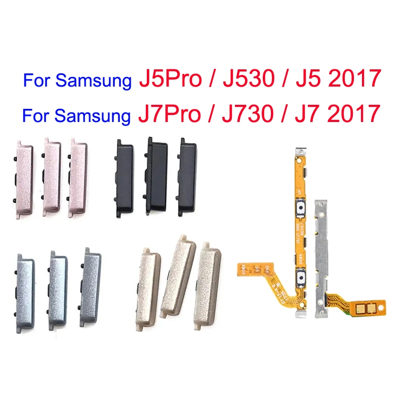 สวิทช์เปิดปิดปุ่ม Flex Out ด้านข้าง Volume Up Down ปุ่ม Flex สําหรับ Samsung J530 J730 J5 J7 Pro 201