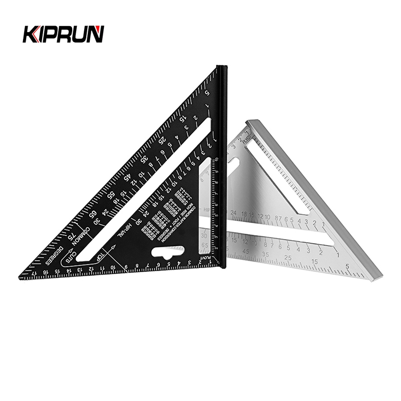 Kiprun ไม้บรรทัดอลูมิเนียม ทรงสามเหลี่ยม 7 นิ้ว สําหรับงานไม้