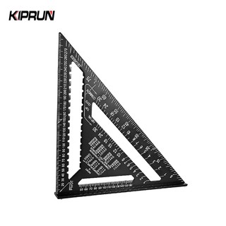Kiprun ไม้บรรทัดสามเหลี่ยม อลูมิเนียมอัลลอย 12 นิ้ว ไม้โปรแทรกเตอร์ วัดความเร็ว ไม้บรรทัดวัด สี่เหลี่ยม