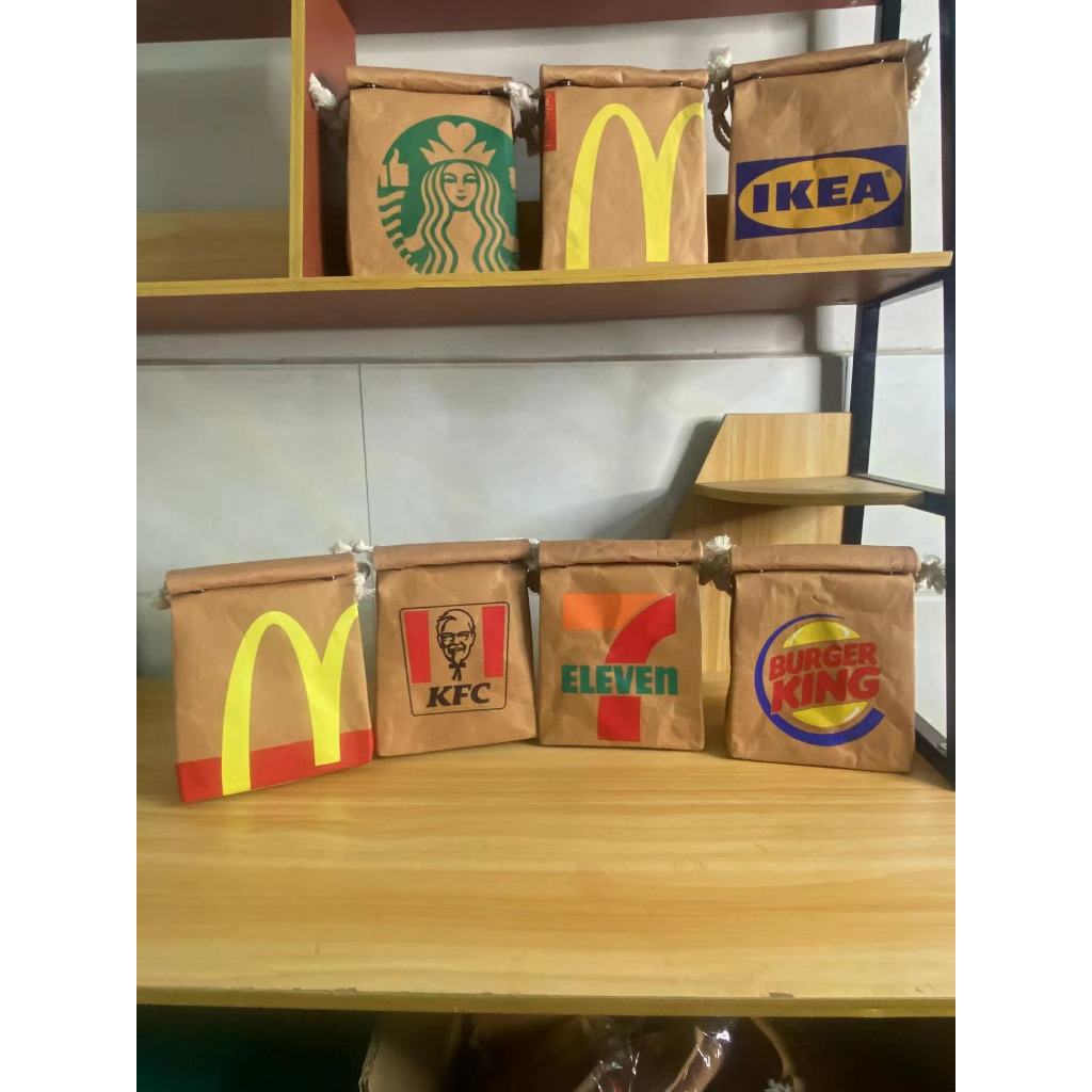 .McDonalds Bag.Starbucks Bag.กระเป๋าสะพาย..กระเป๋าสะพายด้านข้าง.กระเป๋า,กระเป๋าสะพายข้าง.กระเป๋าสะพายไหล่