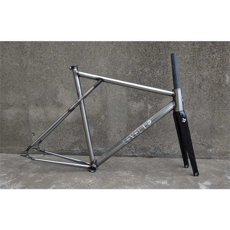 กรอบจักรยาน Retro Fixed Gear จากเหล็ก Molycrhomebdenum กับคาร์บอน ส่วนประกอบสำหรับล้อ 700c