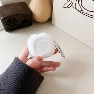 SAMSUNG สําหรับSamsung Galaxy Buds Core/Buds FE soft TPU SimpleหูฟังสําหรับSamsung Liveป้องกันกรณีสําหรับSamsung Buds 2 Proโปร่งใสพร้อมตะขอ