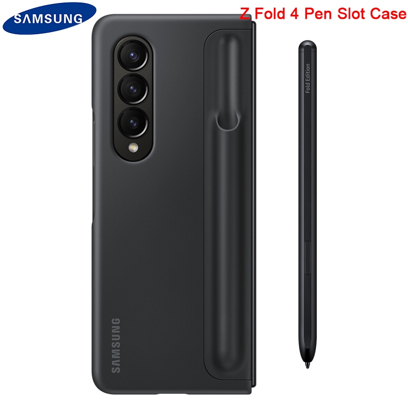 เคสโทรศัพท์มือถือ ซิลิโคน พร้อมขาตั้ง และปากกา สําหรับ Samsung Z Fold4 5G Galaxy Z Fold 4