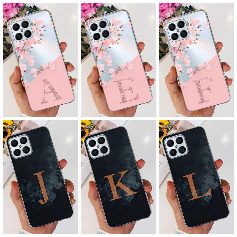 เคสโทรศัพท์ซิลิโคน TPU แบบนิ่ม ลายดอกไม้ สําหรับ Honor X8 TFY-LX1 TFY-LX2 TFY-LX3 HonorX8 4G