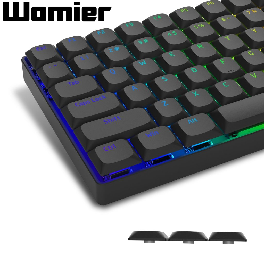 Womier ปุ่มกดคีย์บอร์ด 118 คีย์ PBT สําหรับ 60% 65% 70% 100% Cherry Gateron MX