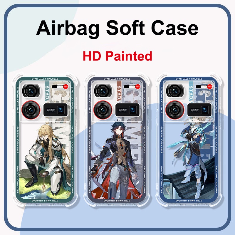 สําหรับ Nubia Play 5G เสริมมุม Soft TPU กันกระแทกถุงลมนิรภัยสําหรับ Nubia Z60 Z50 Ultra Z50S Pro ฝาค