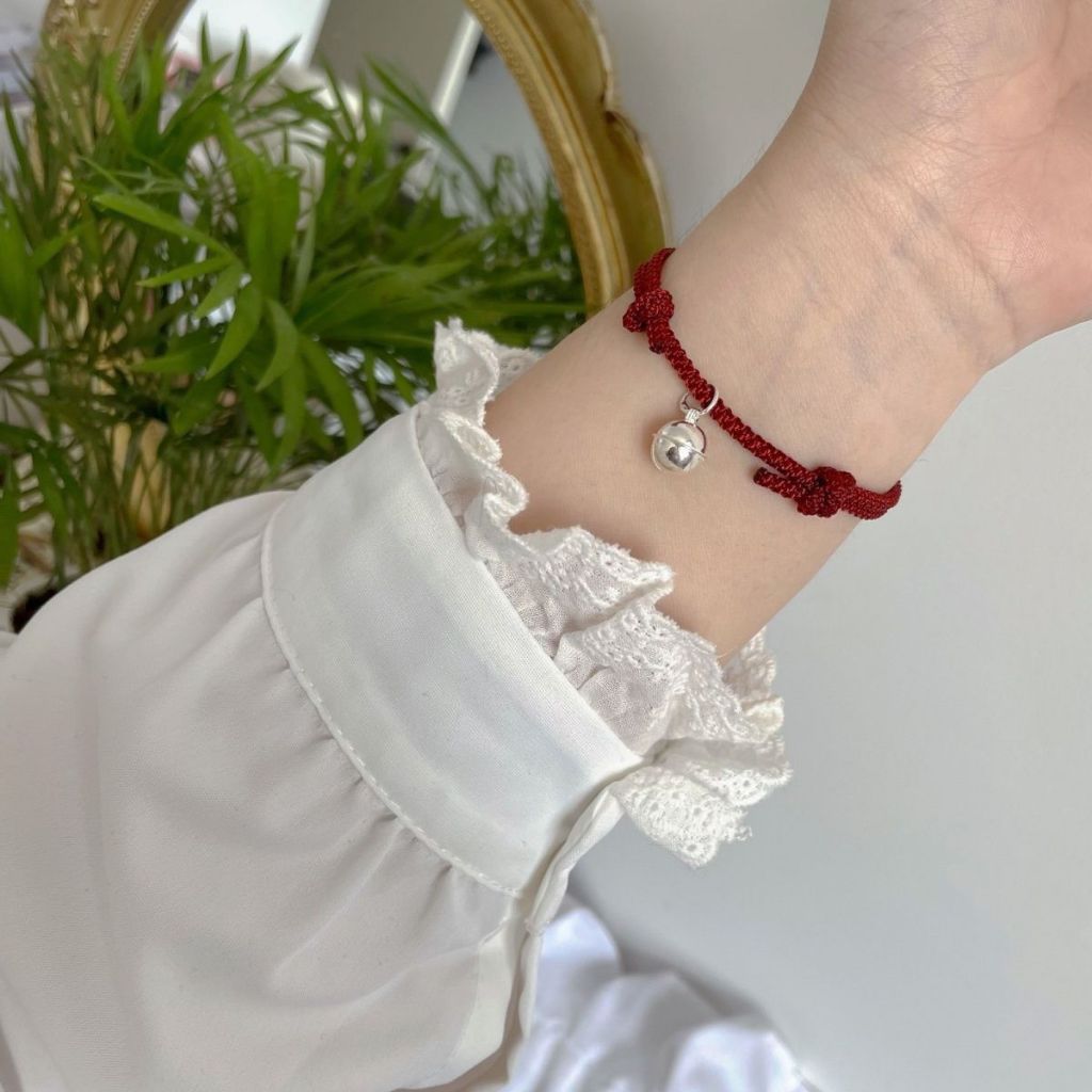 สร้อยข้อมือ จี้กระดิ่งเชือก เครื่องประดับแฟชั่น สําหรับผู้หญิง