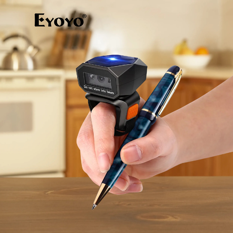 Eyoyo 3-in-1 เครื่องสแกนบาร์โค้ด ไร้สาย 2D 2.4G บลูทูธ แบบพกพา ขนาดเล็ก อ่านบาร์โค้ด รูปภาพ 1D QR PDF417 ราคา ถูกที่สุด ดีลบีเคเค แกลเลอรีภาพที่ 2