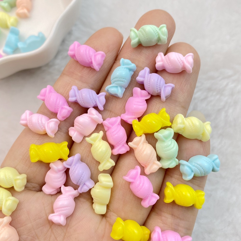 30ชิ้นมินิน่ารักที่มีสีสันลูกอมเล็บเรซิ่นออกแบบเสน่ห์ ทําเอง เล็บหัตถกรรม3ง เครื่องประดับตกแต่ง
