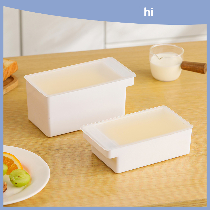 Hi HOMES กล่องเก็บเนย ชีส กันฝุ่น สําหรับตู้เย็น
