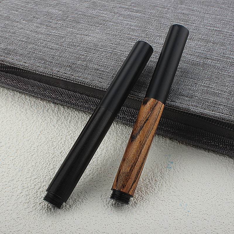 กระเป๋ามินิสีดําป่าโลหะไม้ปากกา0.5มิลลิเมตรต้นไม้เนื้อที่ยอดเยี่ยมเขียนเขียนปากกาสํานักงานธุรกิจปากกาหมึก